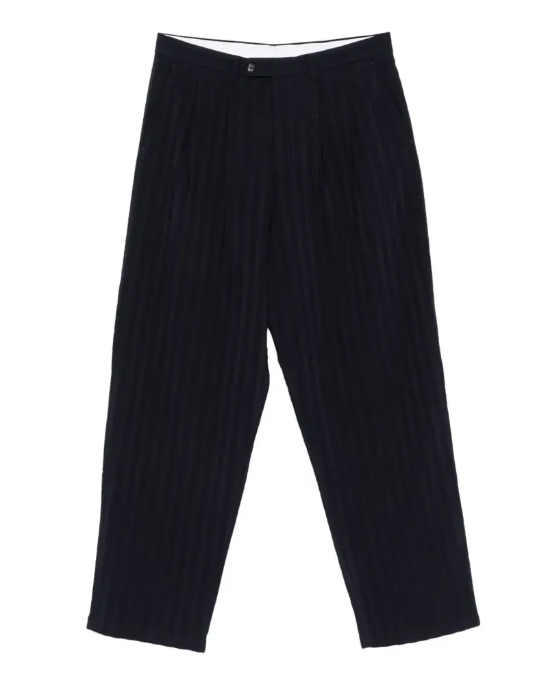 LC23 pinstripe-pattern pleated trousers - Blau Blau