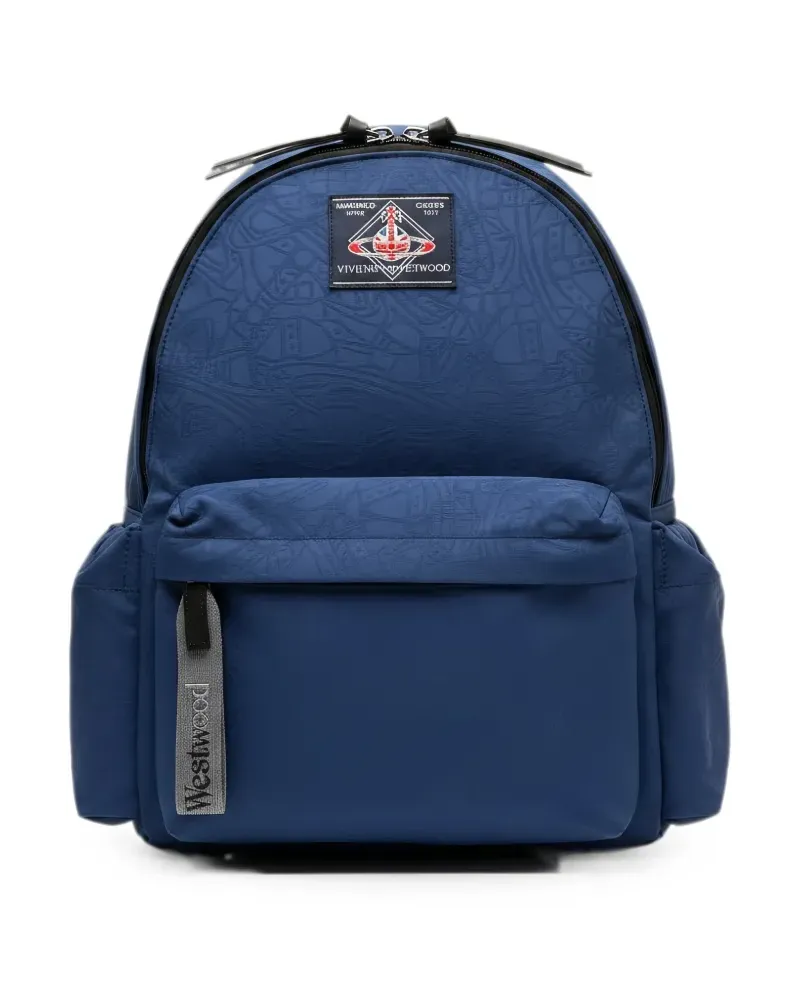 Vivienne Westwood Orb jacquard backpack - Blau Blau