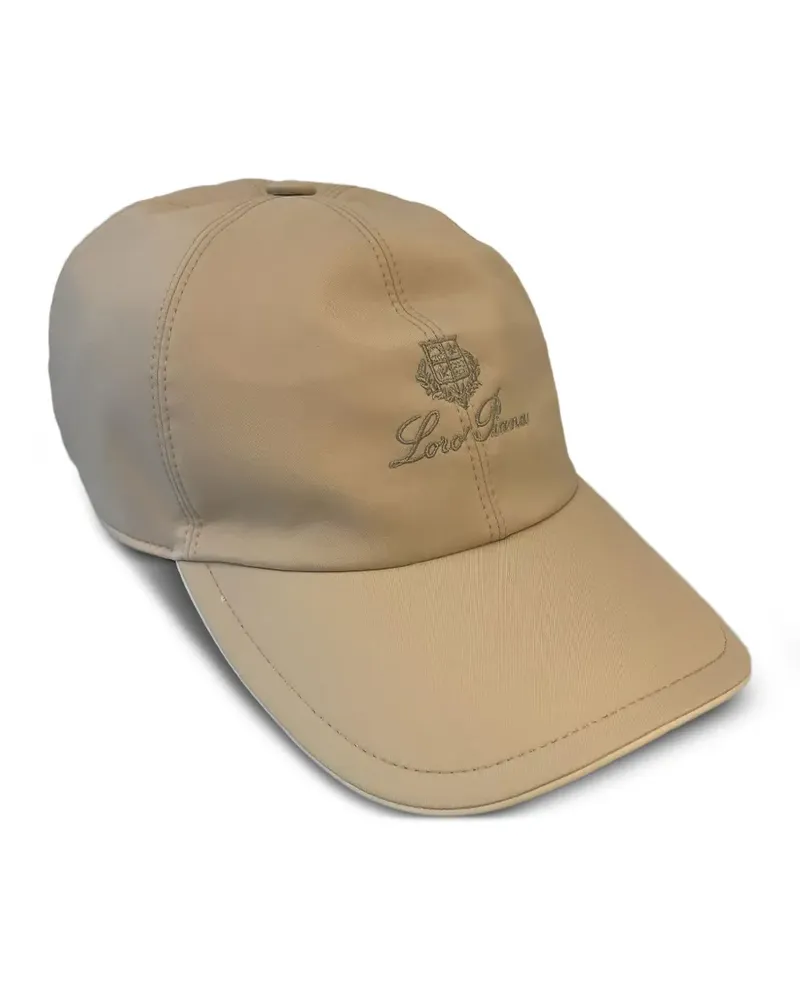 Loro Piana Baseballkappe mit Logo-Stickerei - Nude Nude