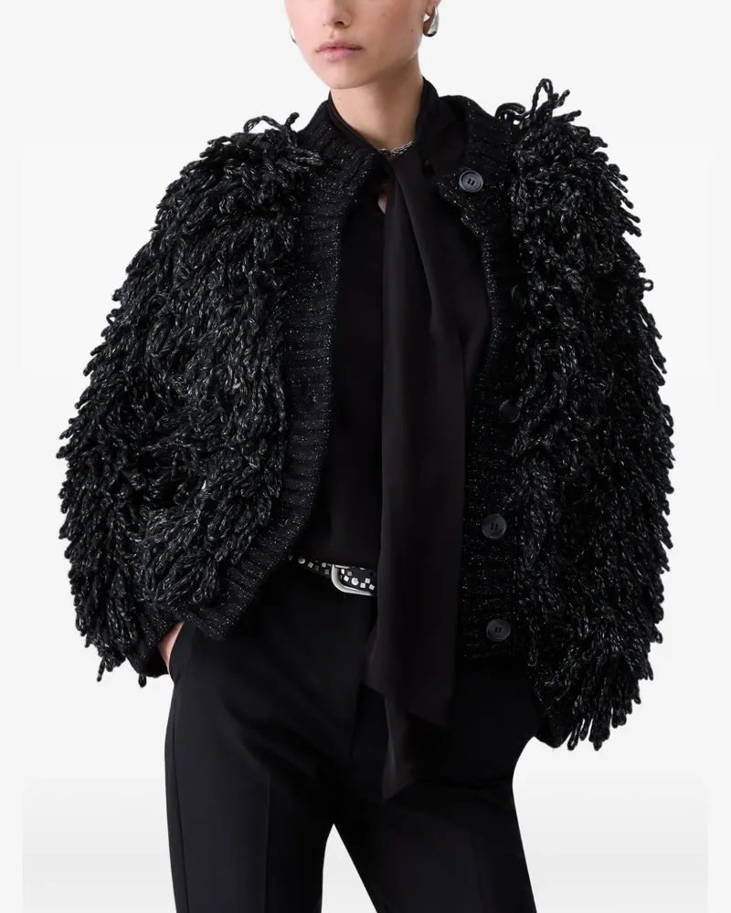 Liu Jo Jacke aus weichem Strick - Schwarz Schwarz