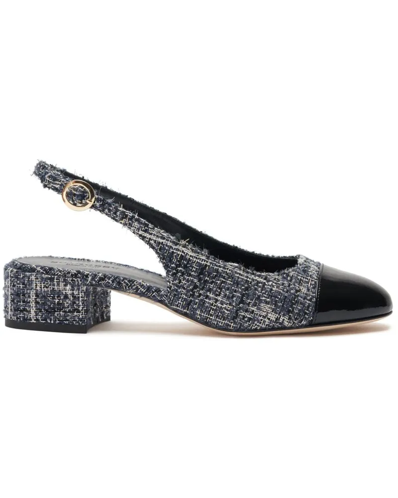 Scarosso Coco Blue Tweed-Pumps 35mm - Schwarz Schwarz