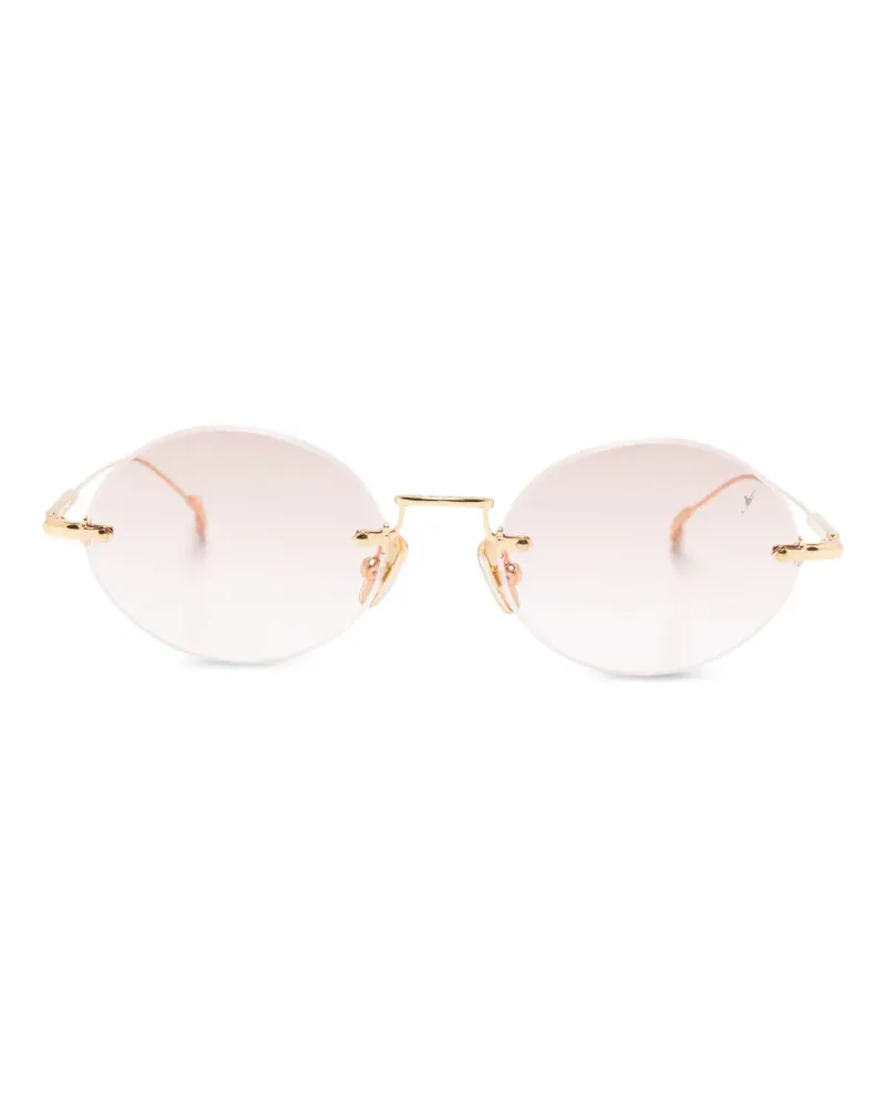 Eyepetizer Met Sonnenbrille mit rundem Gestell - Gold Gold