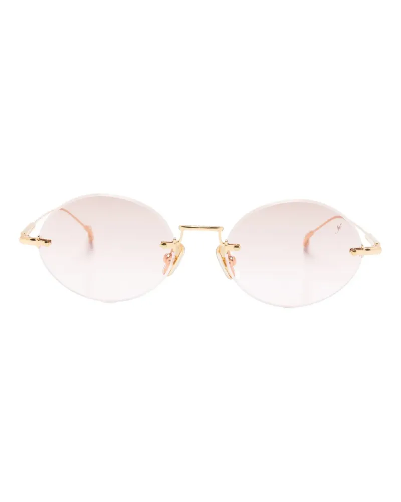 Eyepetizer Met Sonnenbrille mit rundem Gestell - Gold Gold