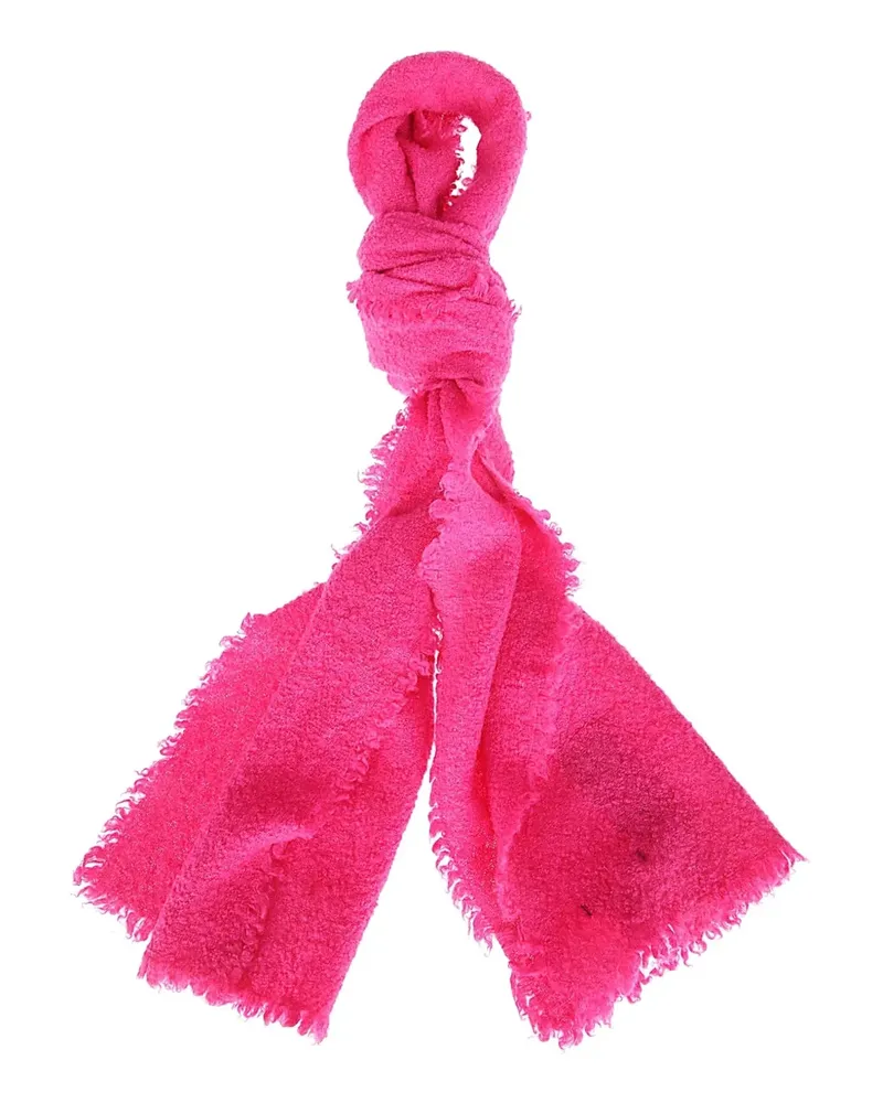 Faliero Sarti frayed alexina scarf - Rosa Rosa