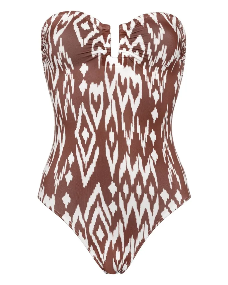Eres Warm Bustier-Badeanzug - Braun Braun