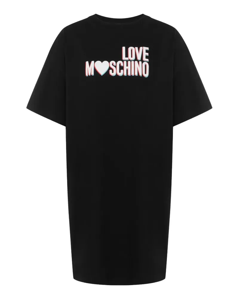 Moschino printed cotton jersey dress - Schwarz Schwarz