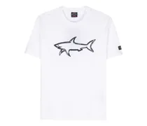 T-Shirt aus Bio-Baumwolle mit Hai-Print