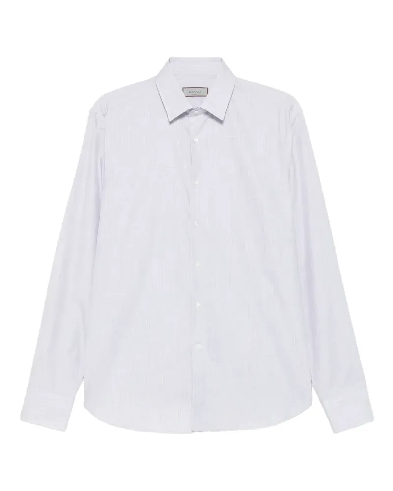 Canali Klassisches Hemd - Grau Grau