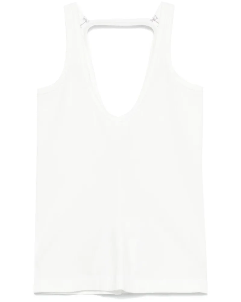 Maison Margiela Trägershirt mit Riemen - Weiß Weiß
