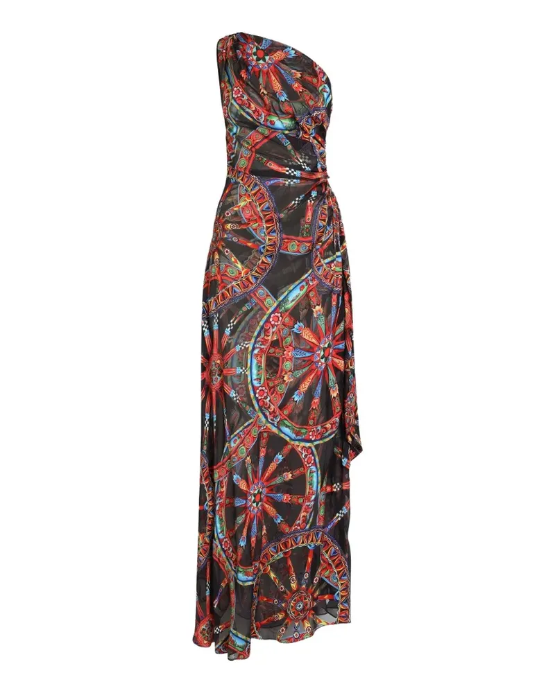 Dolce & Gabbana Kleid mit Carretto-Print - Schwarz Schwarz