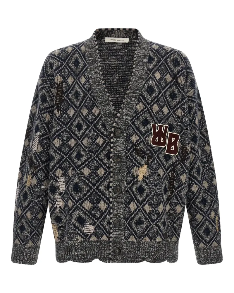 Wales Bonner Sibling cardigan - Grau Grau