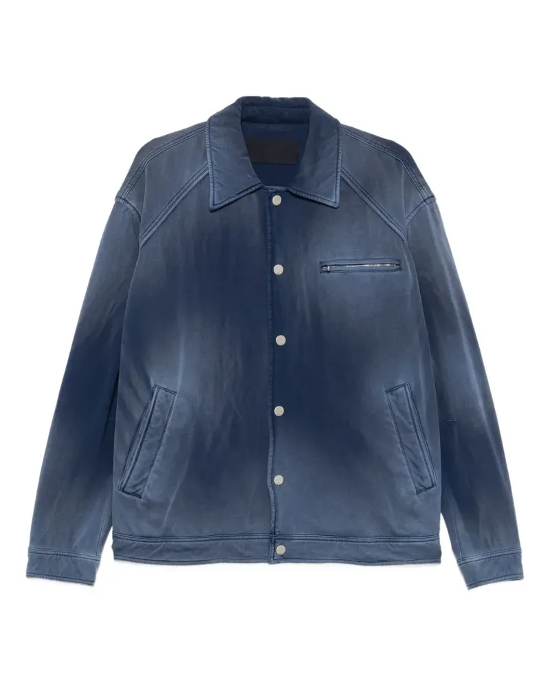 JUUN.J faded-effect panelled jacket - Blau Blau
