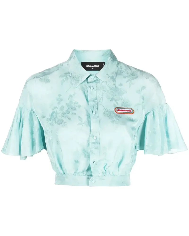 Dsquared2 Jacquard-Hemd - Blau Blau