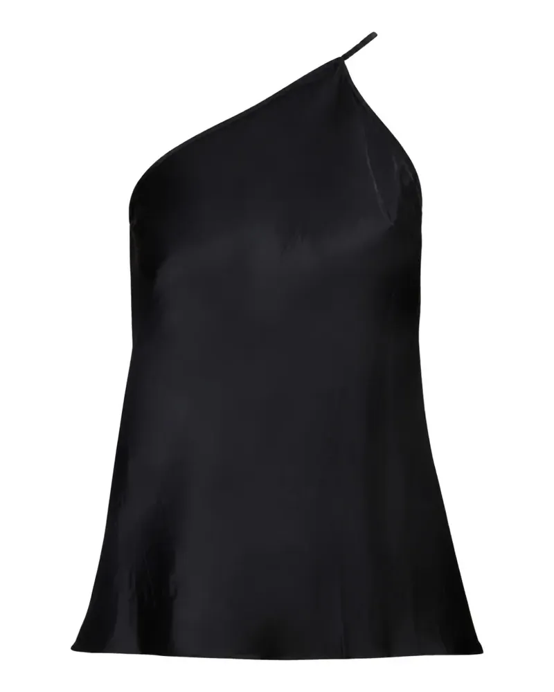 Rick Owens one-shoulder slip top - Schwarz Schwarz