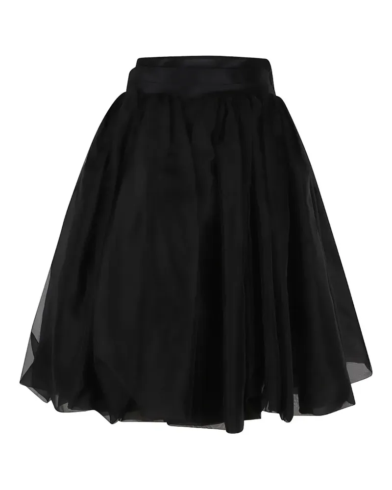 Ermanno Scervino pleated organza skirt - Schwarz Schwarz