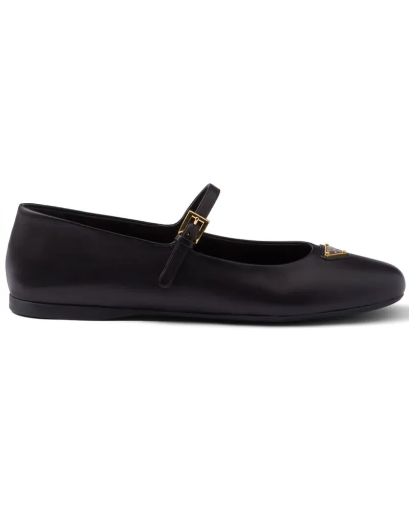 Prada Klassische Ballerinas - Schwarz Schwarz