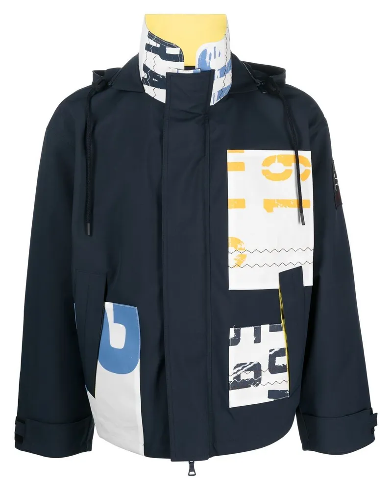 Paul & Shark Jacke aus Fleece Blau