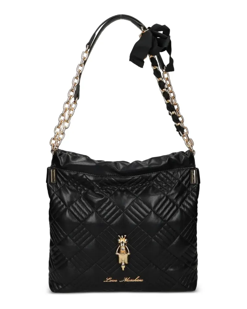 Moschino quilted chain-strap tote bag - Schwarz Schwarz