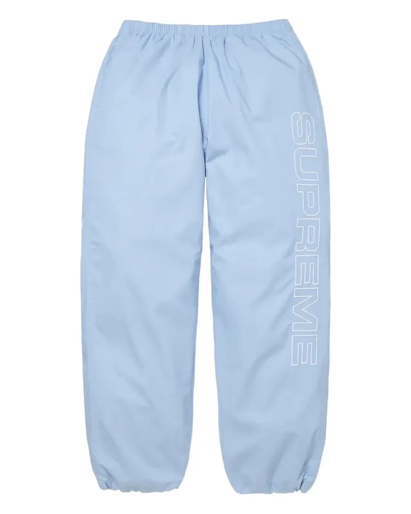 Supreme Being logo-print track trousers - Blau Blau