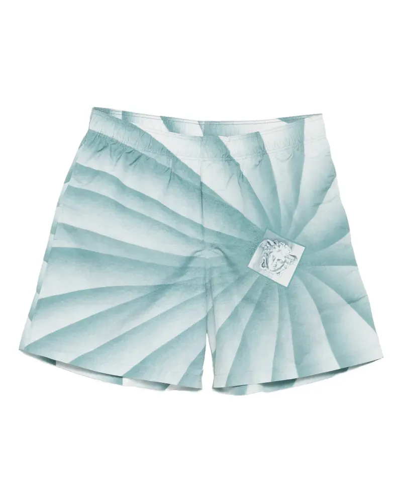 Versace Badeshorts mit grafischem Print - Blau Blau