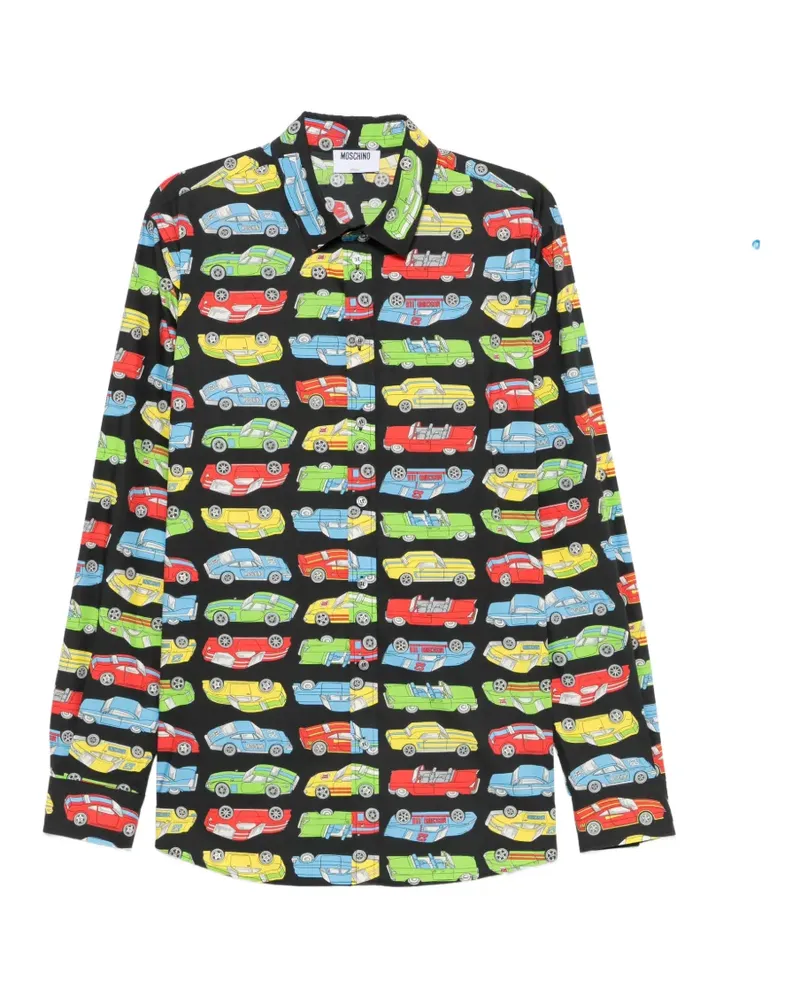 Moschino car-print shirt - Schwarz Schwarz