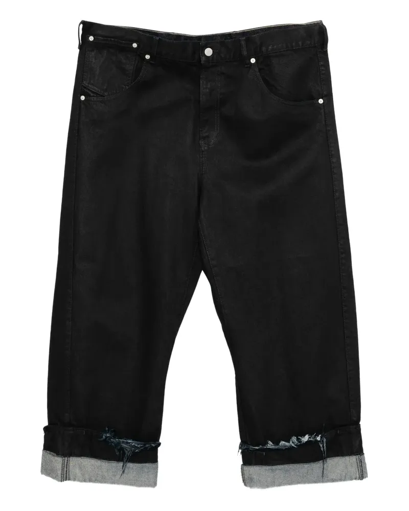 Marina Yee Wide-Leg-Hose mit Rollsaum - Schwarz Schwarz