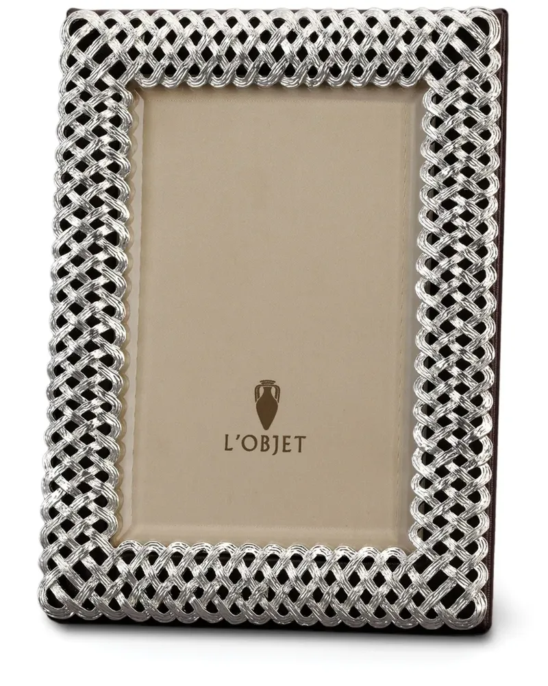 L’OBJET Braid Rahmen (13cm x 18cm) - Braun Braun