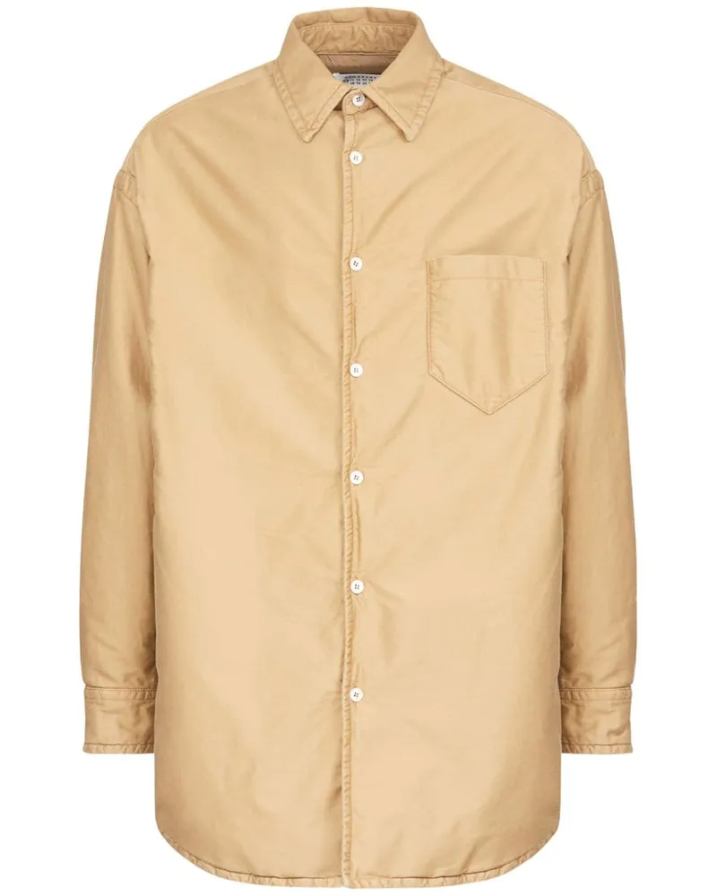 Maison Margiela Leichtes Oversized-Hemd - Nude Nude