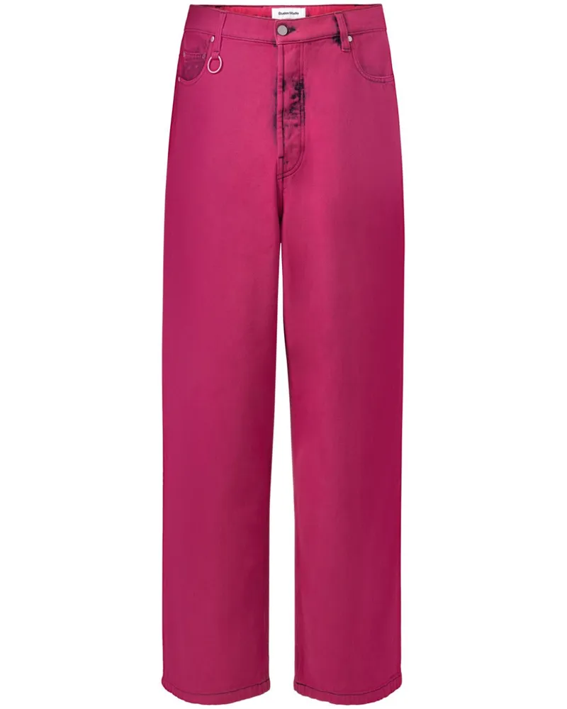 Études Studio Jeans mit weitem Bein - Rosa Rosa
