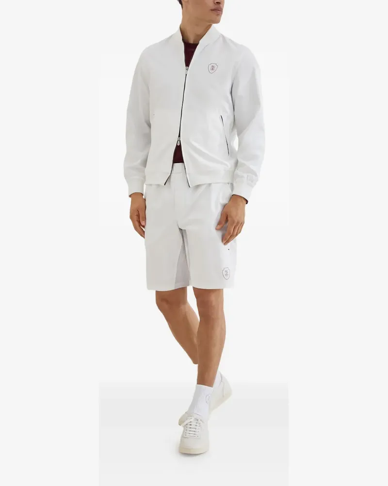 Brunello Cucinelli Shorts mit Einsätzen - Weiß Weiß