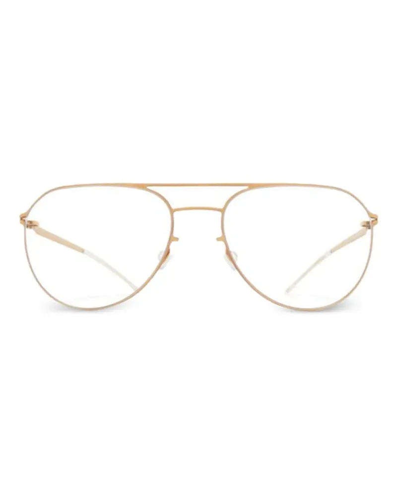 Mykita pilot frame glasses - Gold Gold