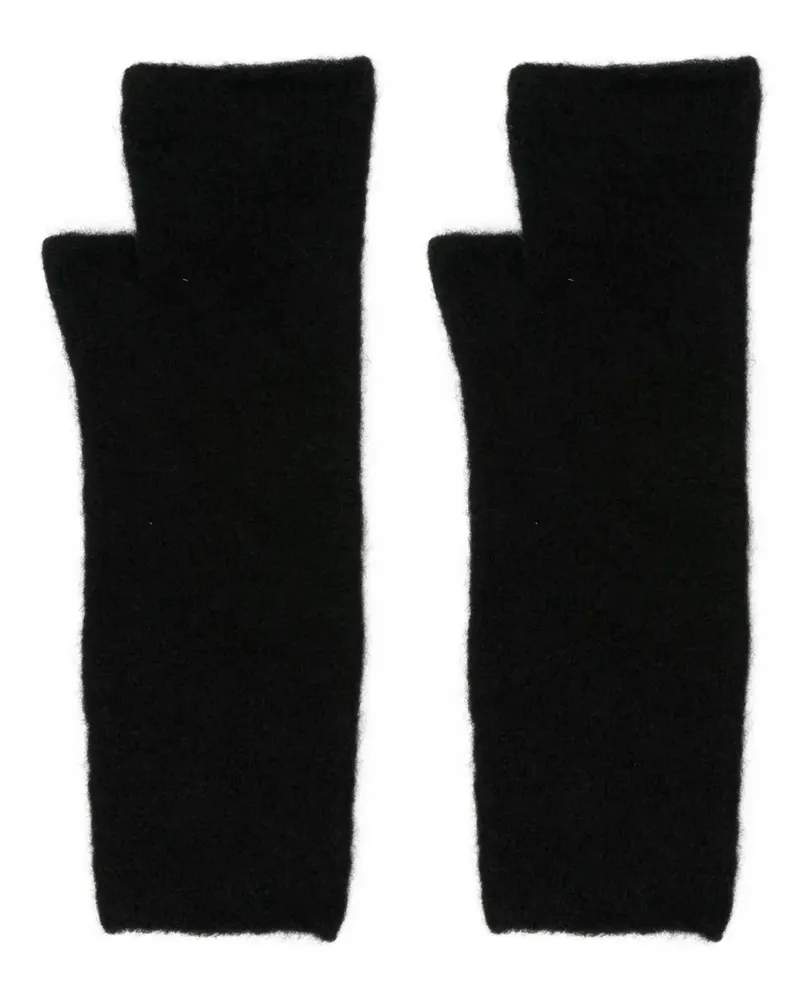 Isabel Benenato Fingerlose Handschuhe - Schwarz Schwarz