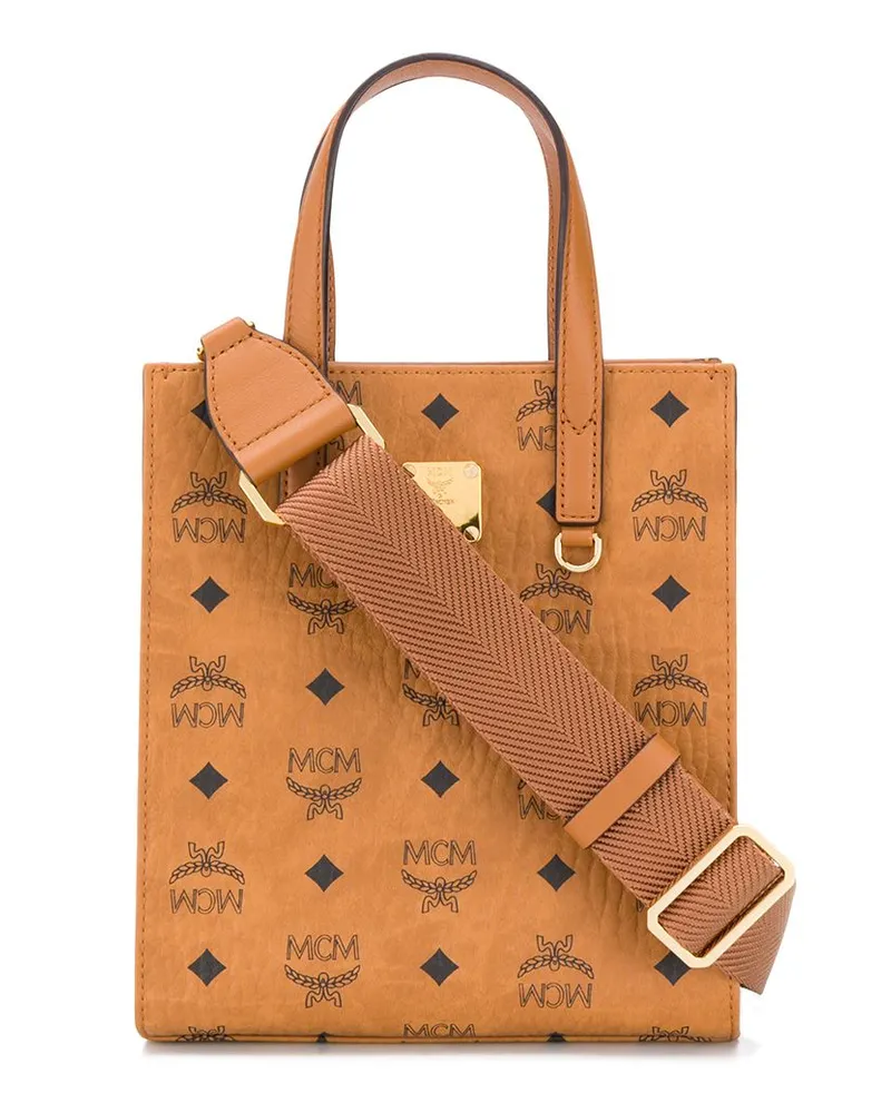 MCM Handtasche mit Monogramm - Braun Braun