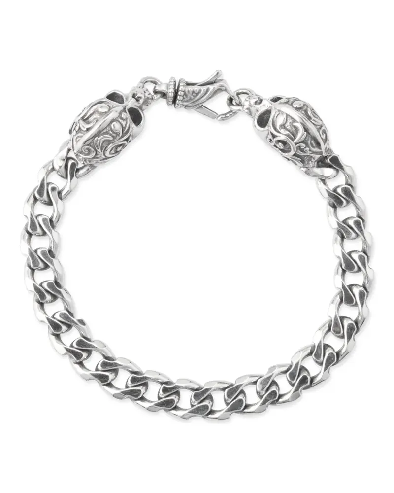 Emanuele Bicocchi skull-detail bracelet - Silber Silber