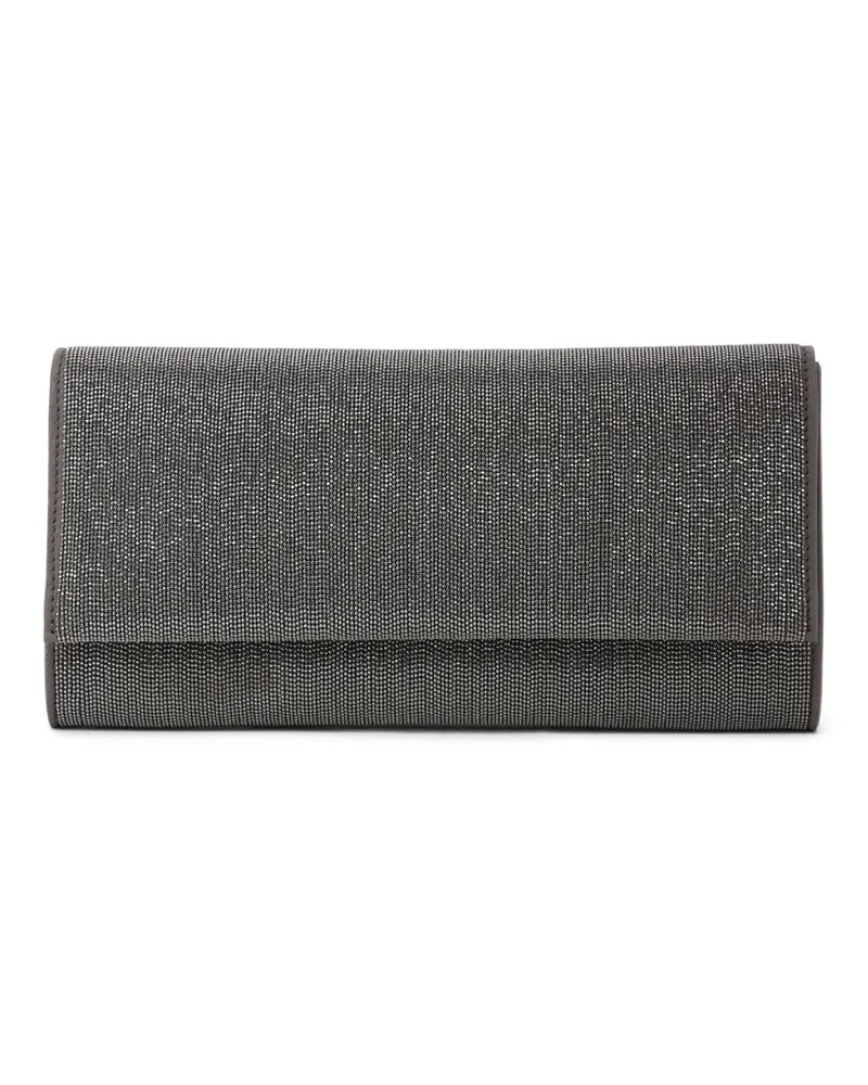 Brunello Cucinelli Precious Clutch - Grau Grau