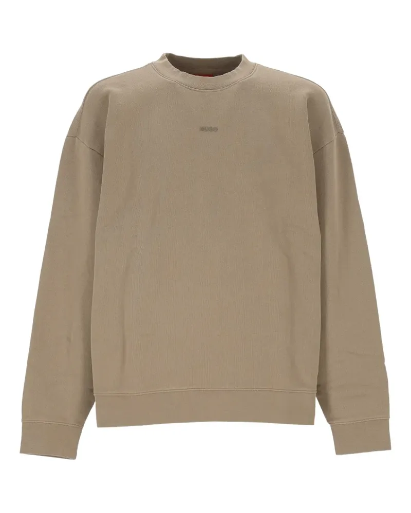 HUGO BOSS Sweatshirt mit Logo-Stickerei - Nude Nude