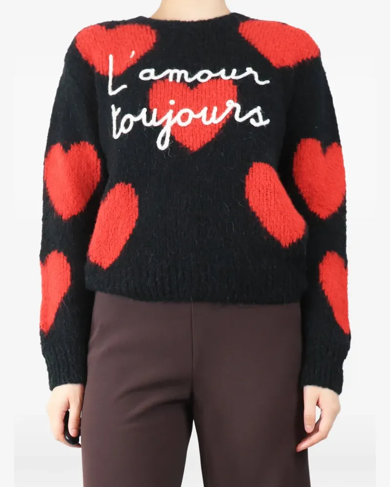 MC2 Saint Barth L'amour Toujours sweater - Schwarz Schwarz