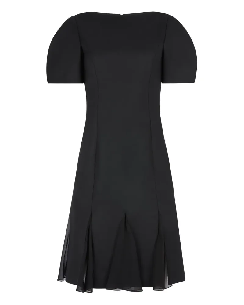 Nina Ricci Minikleid mit Schößchen - Schwarz Schwarz