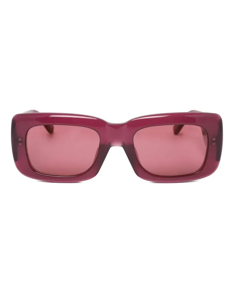 ATTICO Sonnenbrille mit eckigem Gestell - Rot Rot