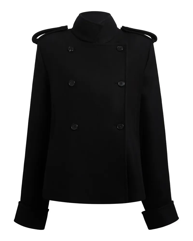 KHAITE double-breasted epaulet jacket - Schwarz Schwarz