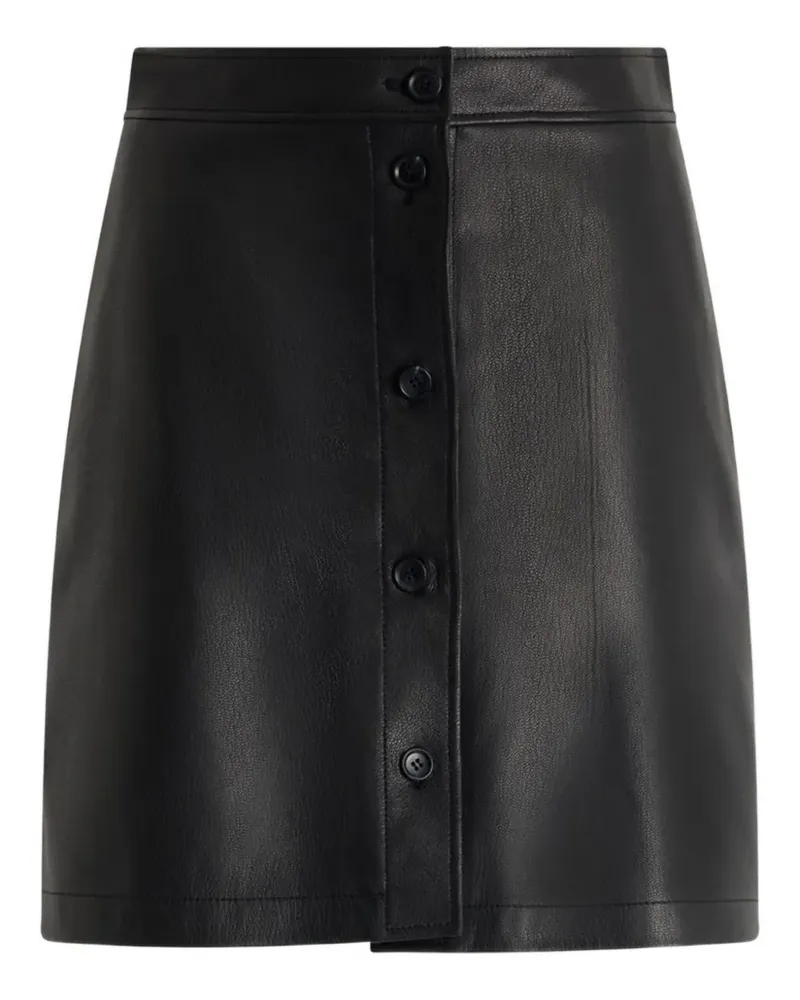 Bally Minirock aus Leder - Schwarz Schwarz