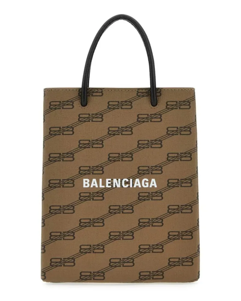 Balenciaga Handtasche mit Monogramm-Print - Braun Braun