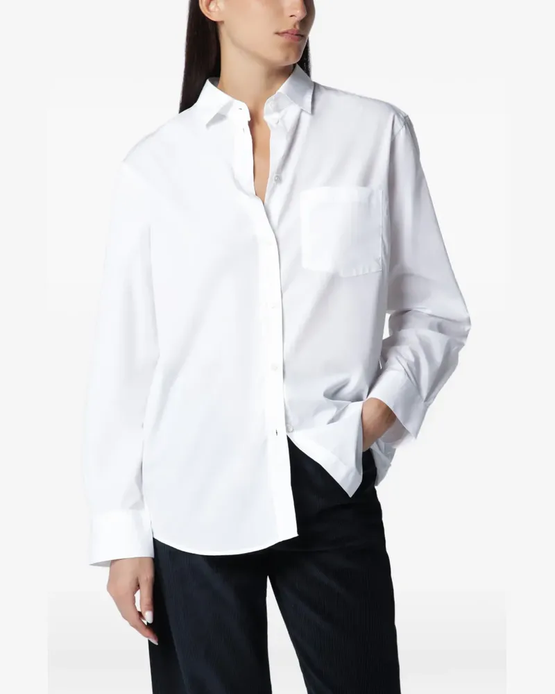 Róhe chest-pocket cotton shirt - Weiß Weiß