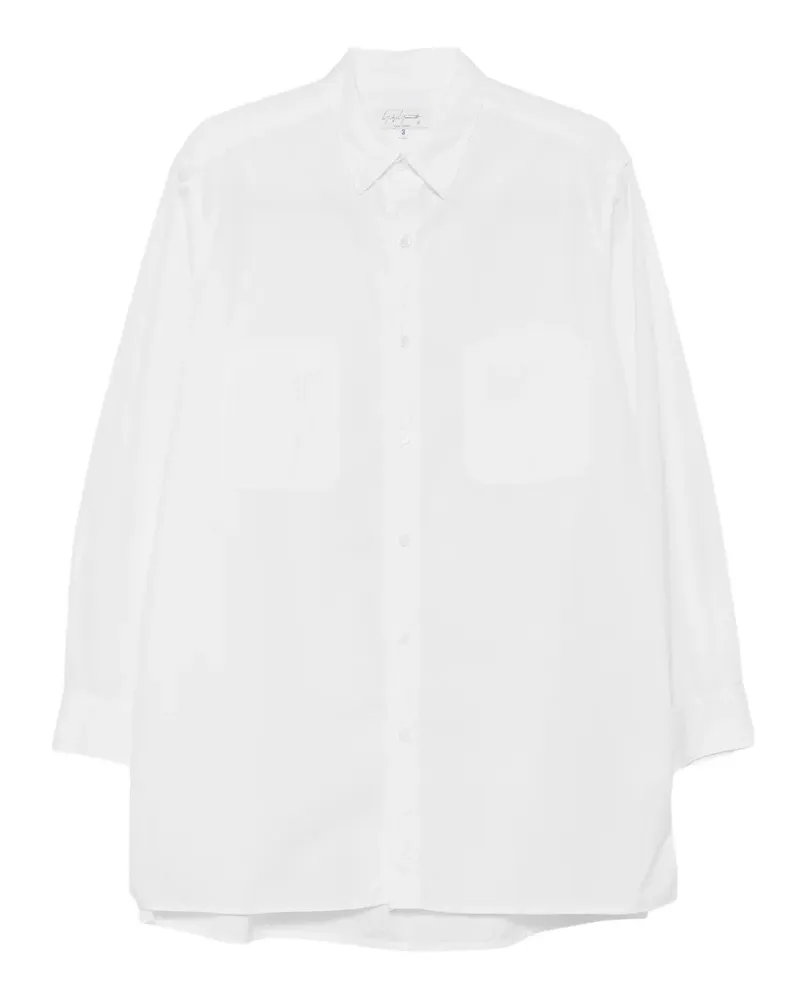 Yohji Yamamoto Langärmeliges Hemd - Weiß Weiß
