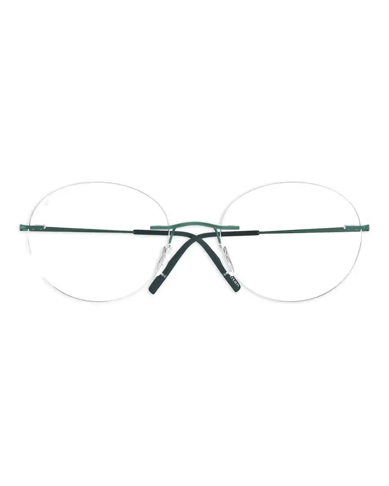 Silhouette Titan Minimal Art Stellar oval-frame glasses - Grün Grün