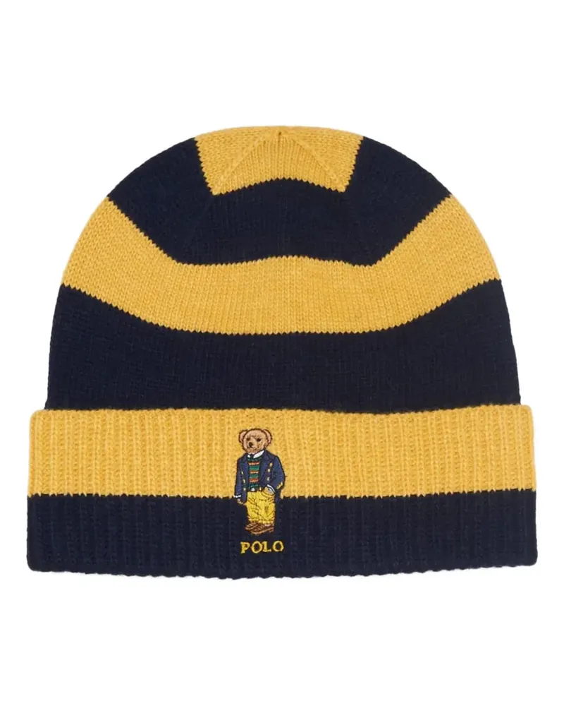 Ralph Lauren Beanie mit Teddy - Blau Blau