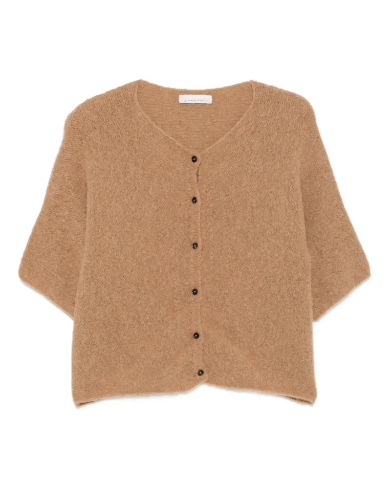 Liviana Conti Kurzärmeliger Cardigan - Nude Nude