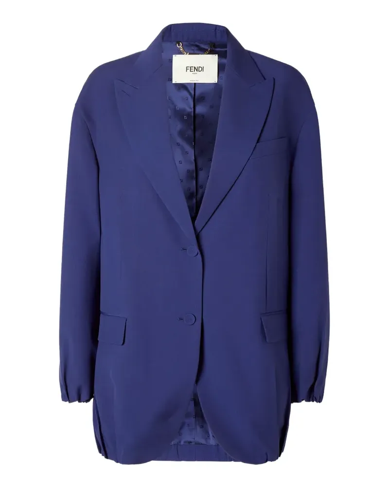 Fendi single-breated blazer - Blau Blau