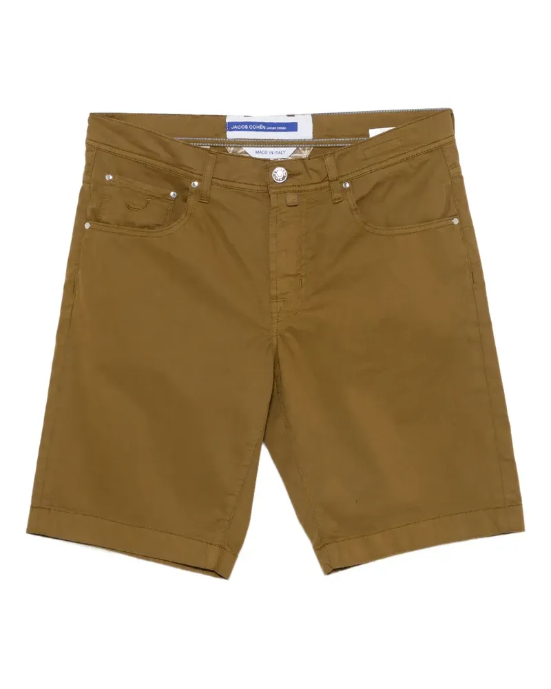 Jacob Cohën Nicolas logo-patch chino shorts - Braun Braun