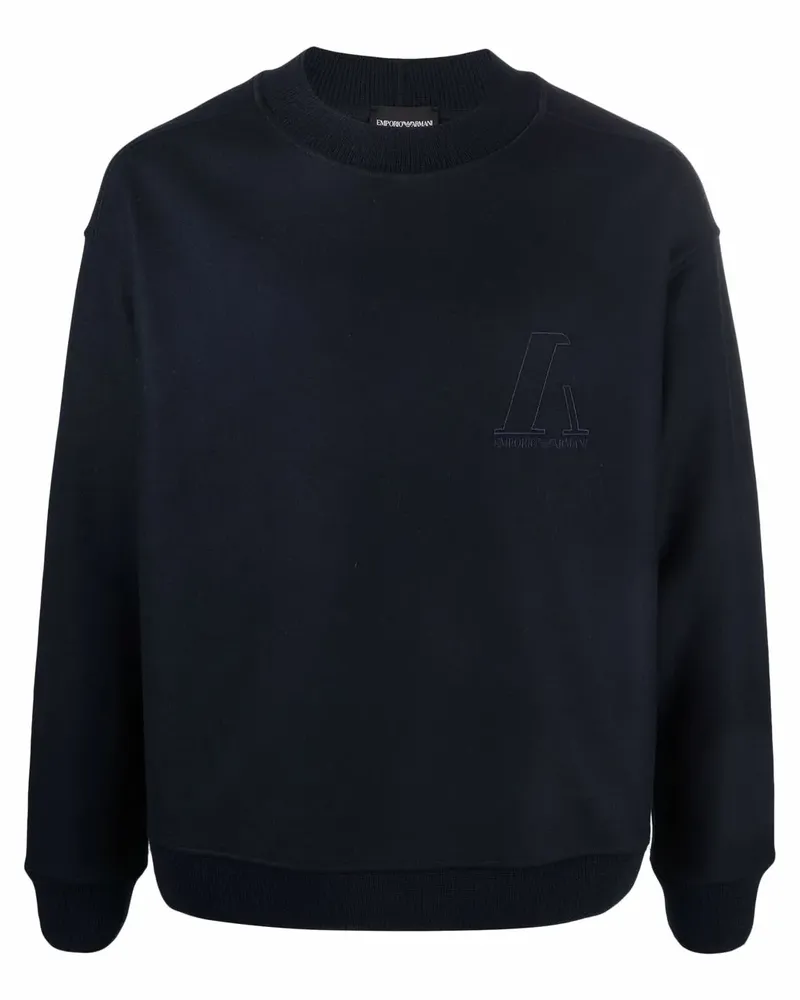 Emporio Armani Klassisches Sweatshirt - Blau Blau